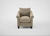Devon Armchair Boucle Velvet Rocky / Black