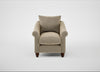 Devon Armchair Boucle Velvet Rocky / Walnut Stained