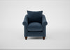 Devon Armchair Boucle Velvet Space / Walnut Stained