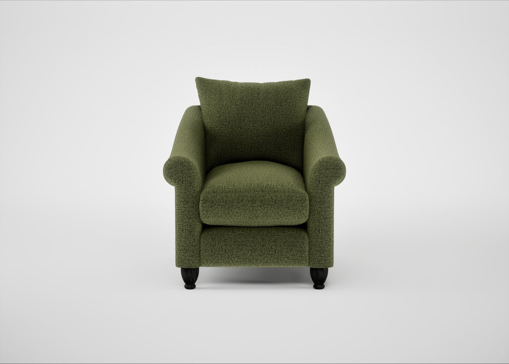 Devon Armchair Boucle Velvet Wilder / Black