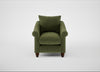 Devon Armchair Boucle Velvet Wilder / Walnut Stained