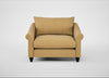 Devon Loveseat Boucle Tweed Citrine / Black