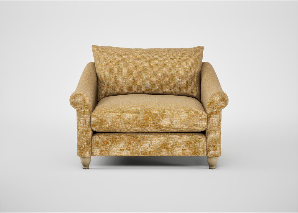 Devon Loveseat Boucle Tweed Citrine / Natural