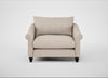 Devon Loveseat Boucle Tweed Pearl / Black