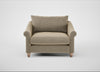 Devon Loveseat Boucle Velvet Rocky / Natural
