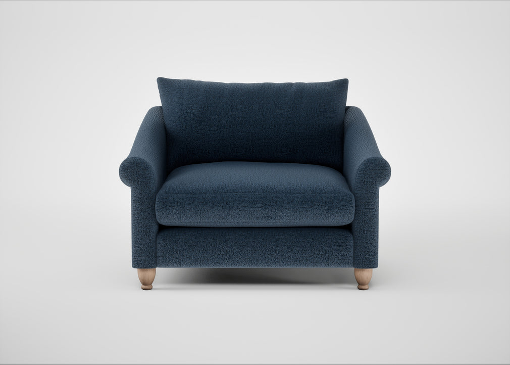 Devon Loveseat Boucle Velvet Space / Natural