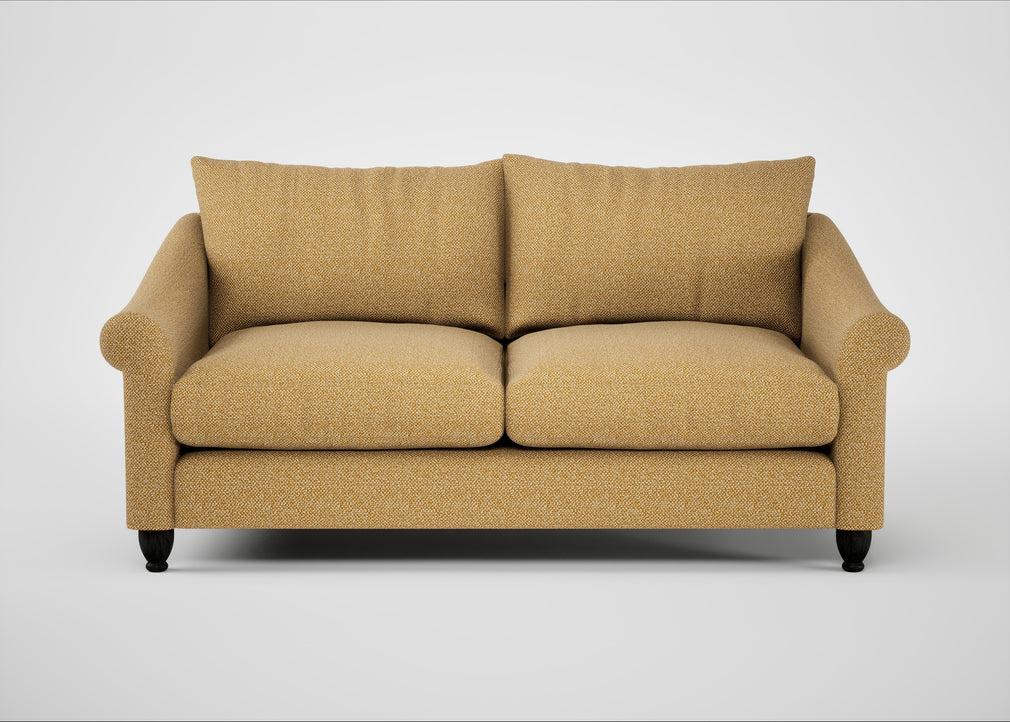 Devon 3 Seater Sofa Boucle Tweed Citrine / Black