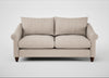 Devon 3 Seater Sofa Boucle Tweed Pearl / Walnut Stained