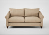 Devon 3 Seater Sofa Capelo Linen-Cotton Bamboo / Walnut Stained