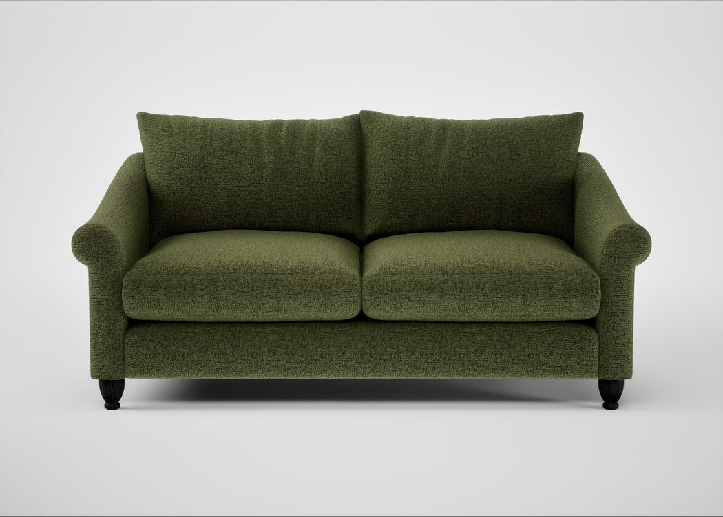 Devon 3 Seater Sofa Boucle Velvet Wilder / Black