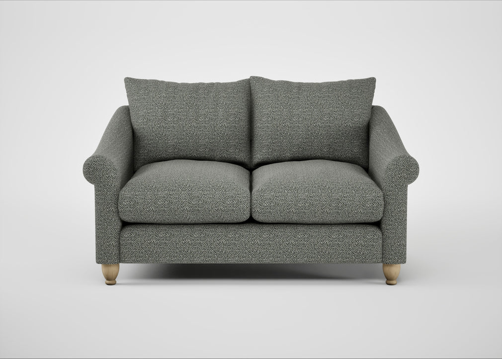 Devon 2 Seater Sofa Boucle Tweed Lapis / Natural