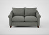 Devon 2 Seater Sofa Boucle Tweed Lapis / Walnut Stained