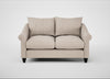 Devon 2 Seater Sofa Boucle Tweed Pearl / Black