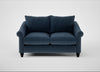 Devon 2 Seater Sofa Boucle Velvet Space / Black