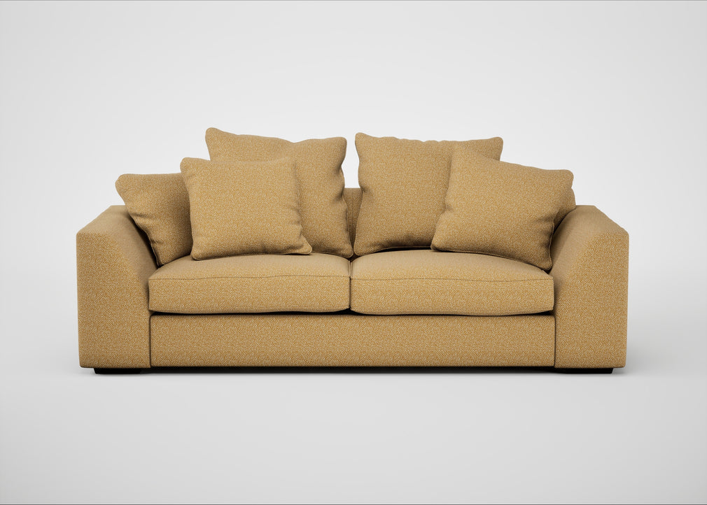 Cumulus 4 Seater Sofa Boucle Tweed Citrine
