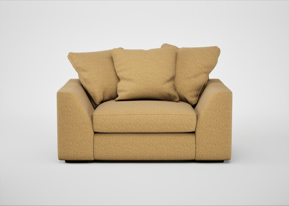 Cumulus Loveseat Boucle Tweed Citrine