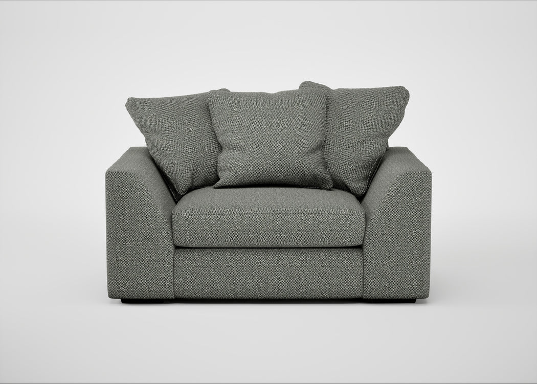 Cumulus Loveseat Boucle Tweed Lapis