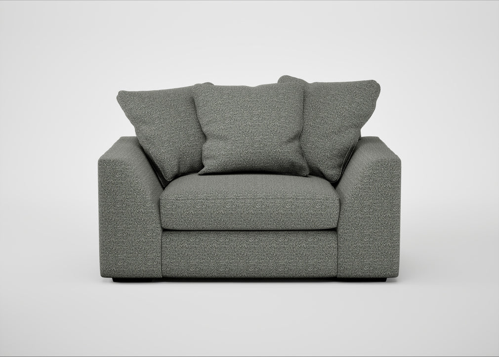 Cumulus Loveseat Boucle Tweed Lapis