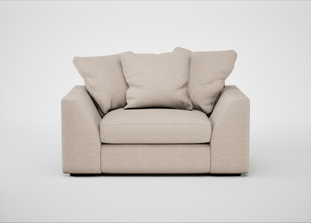 Cumulus Loveseat Boucle Tweed Pearl