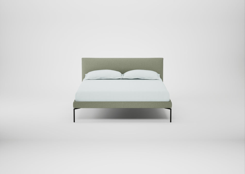 Matera Bed Double / Siena Cotton Pistachio / Black