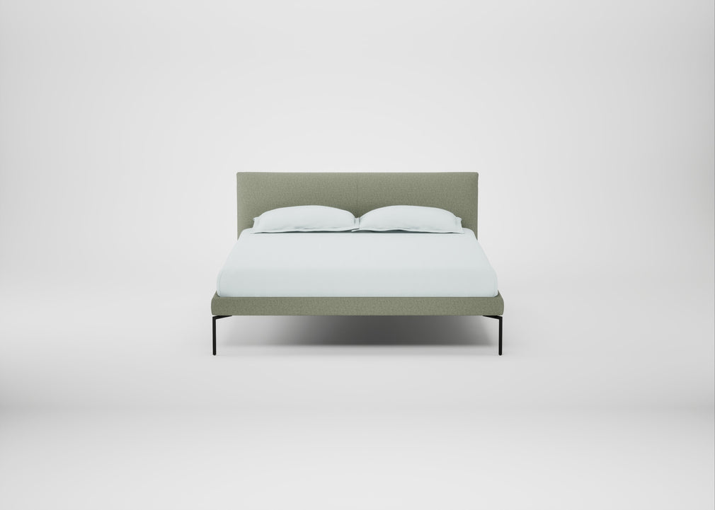 Matera Bed King / Siena Cotton Pistachio / Black