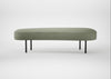 Isola Large Ottoman Siena Cotton Pistachio / Black