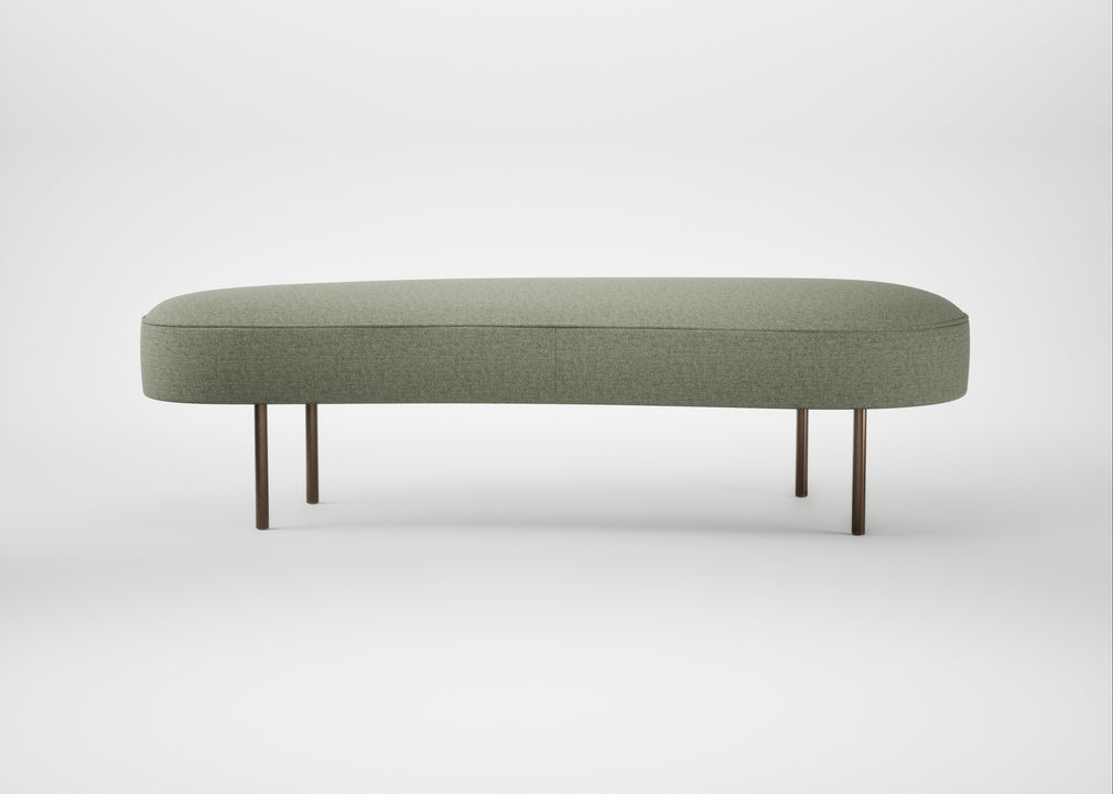 Isola Large Ottoman Siena Cotton Pistachio / Bronze