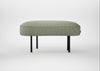 Isola Small Ottoman Siena Cotton Pistachio / Black