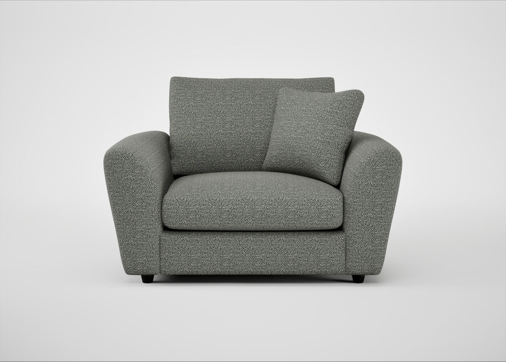 Snooze Loveseat Boucle Tweed Lapis