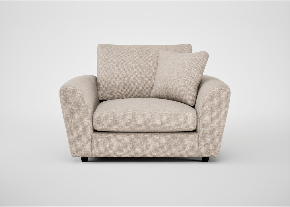 Snooze Loveseat Boucle Tweed Pearl