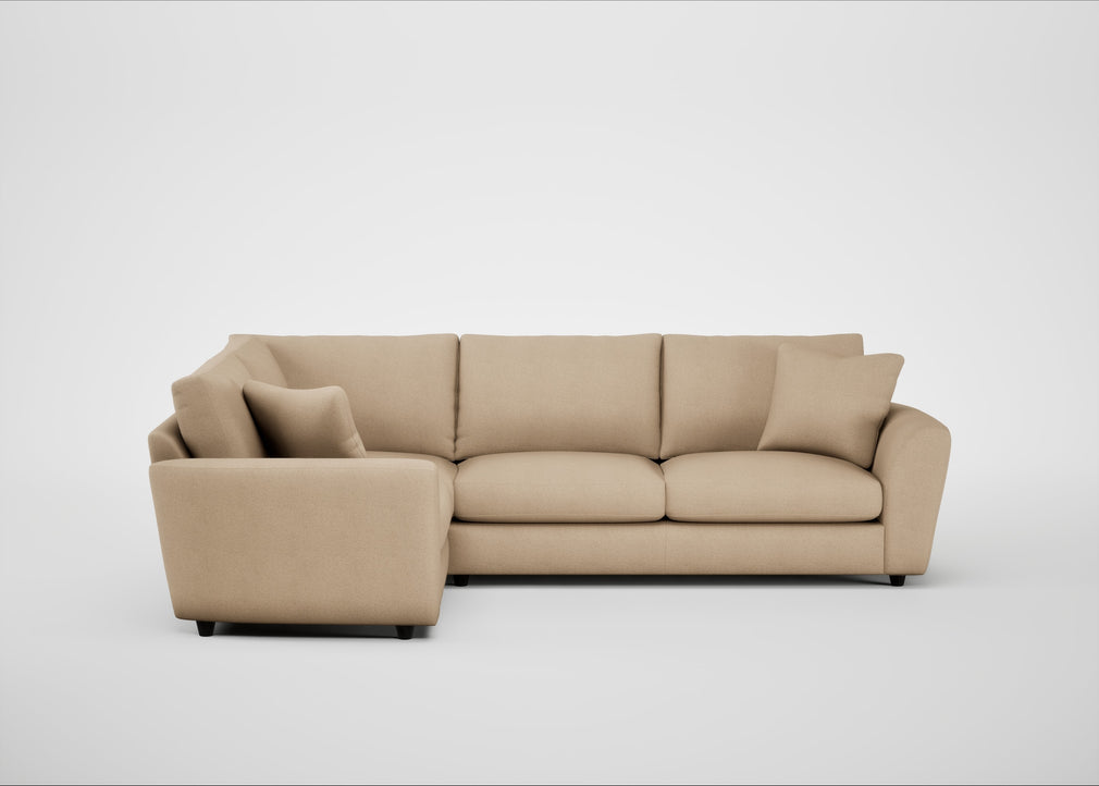 Snooze Left Hand Facing Corner Sofa Capelo Linen-Cotton Bamboo