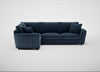 Snooze Left Hand Facing Corner Sofa Boucle Velvet Space