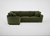 Snooze Left Hand Facing Corner Sofa Boucle Velvet Wilder