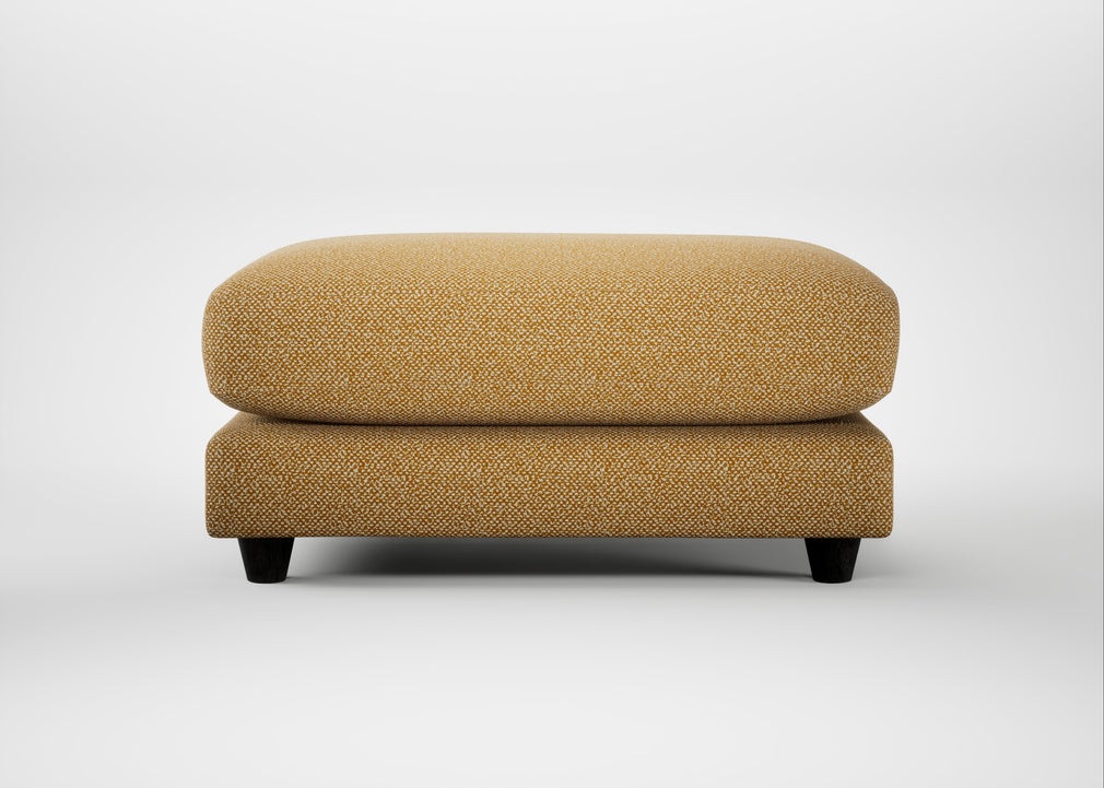 Snooze Footstool Boucle Tweed Citrine