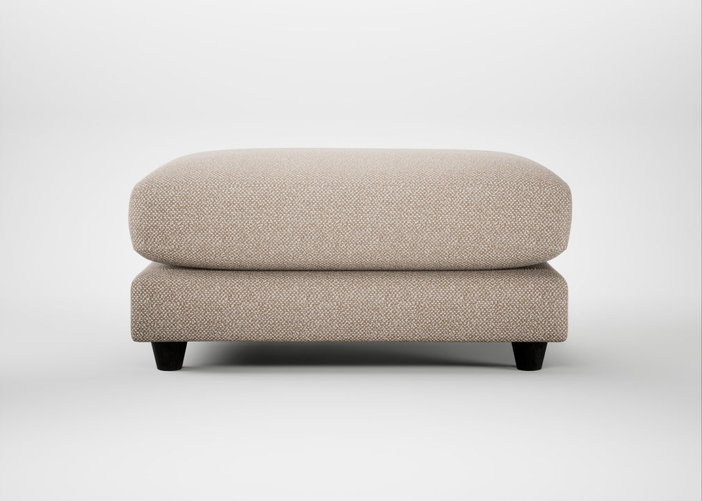 Snooze Footstool Boucle Tweed Pearl