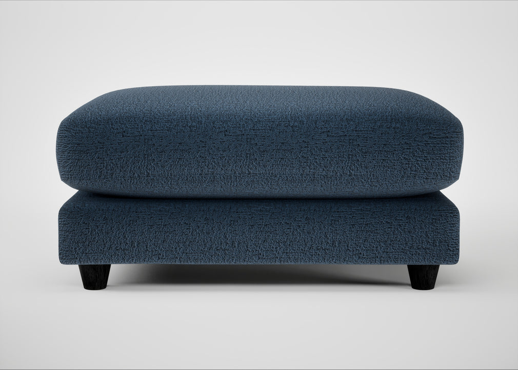 Snooze Footstool Boucle Velvet Space