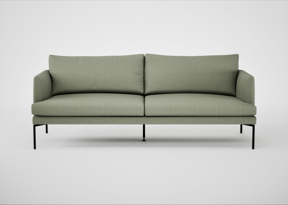 Matera 3 Seater Sofa Siena Cotton Pistachio / Black