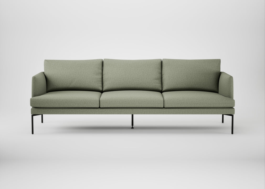 Matera 4 Seater Sofa Siena Cotton Pistachio / Black