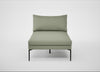 Matera Chaise Lounge Siena Cotton Pistachio / Black