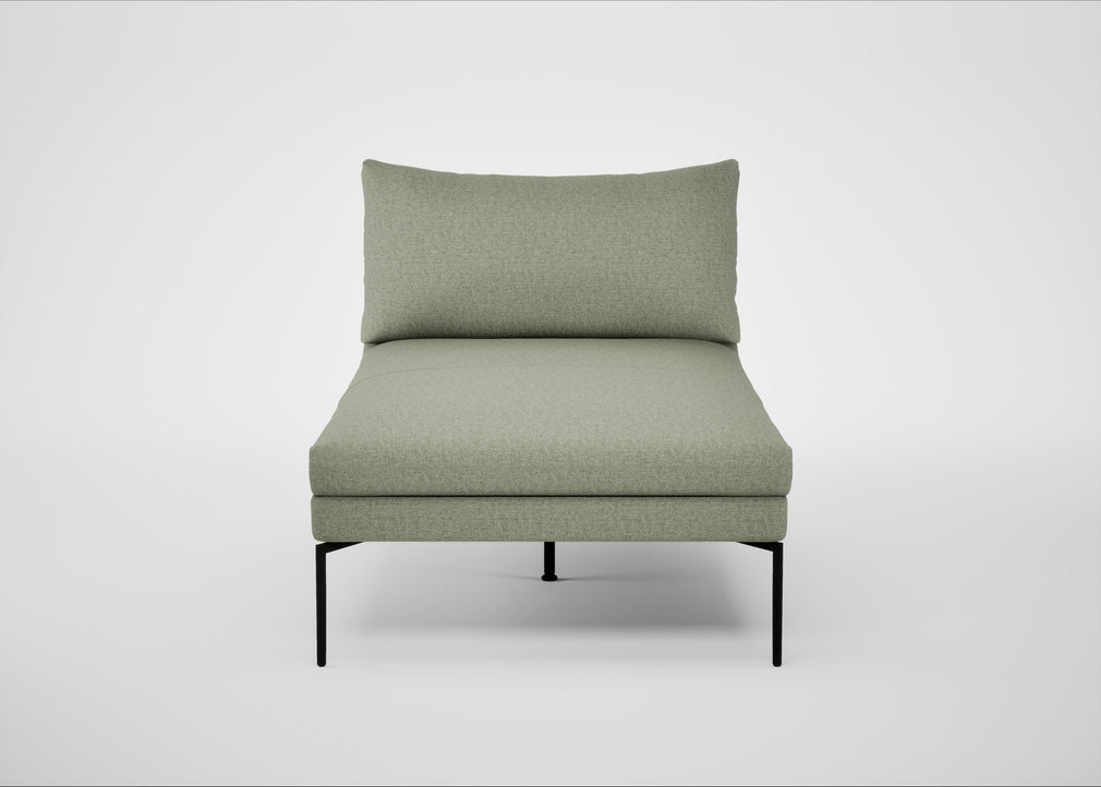 Matera Chaise Lounge Siena Cotton Pistachio / Black