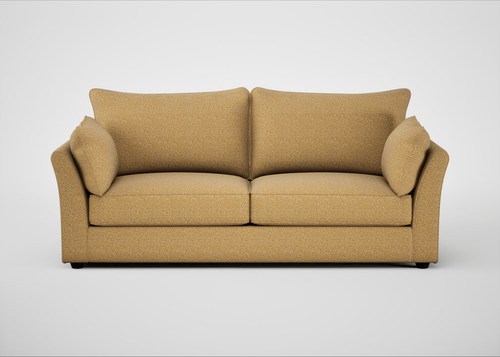 Tailor 4 Seater Sofa Boucle Tweed Citrine / Black
