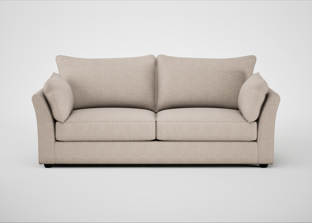 Tailor 4 Seater Sofa Boucle Tweed Pearl / Black