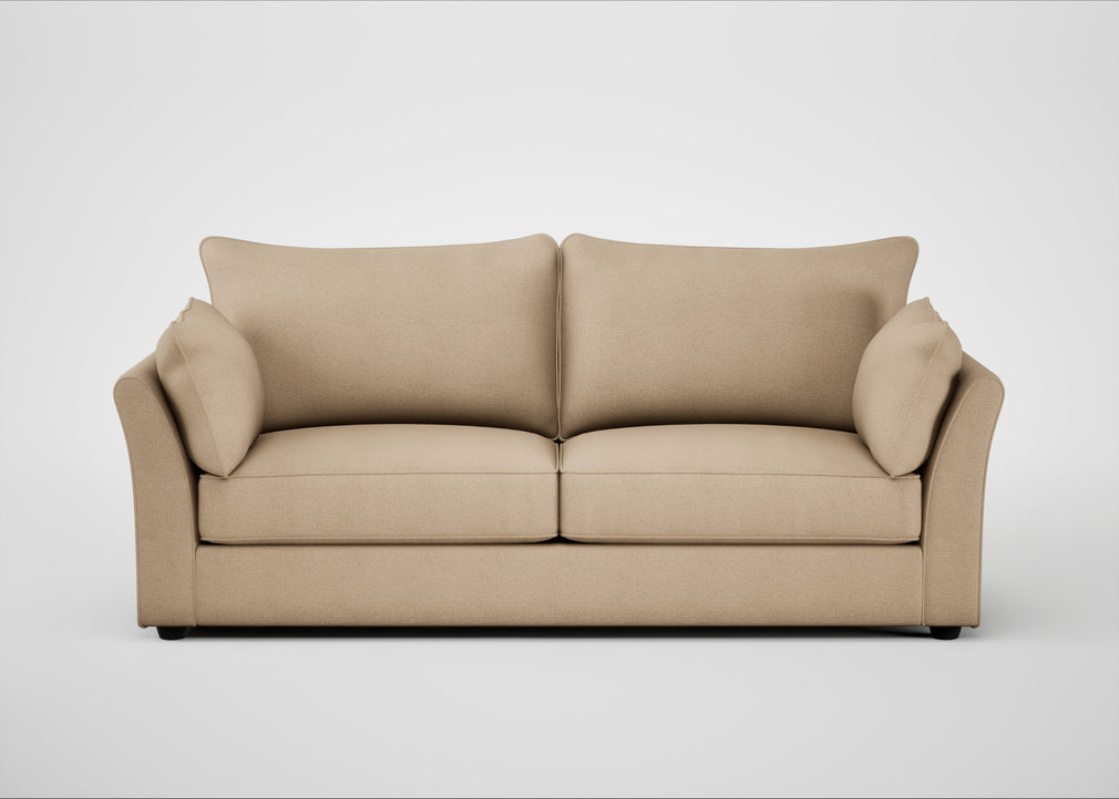 Tailor 4 Seater Sofa Capelo Linen-Cotton Bamboo / Black