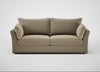 Tailor 4 Seater Sofa Boucle Velvet Rocky / Natural