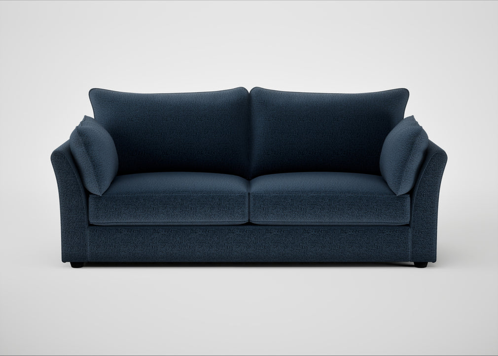 Tailor 4 Seater Sofa Boucle Velvet Space / Black