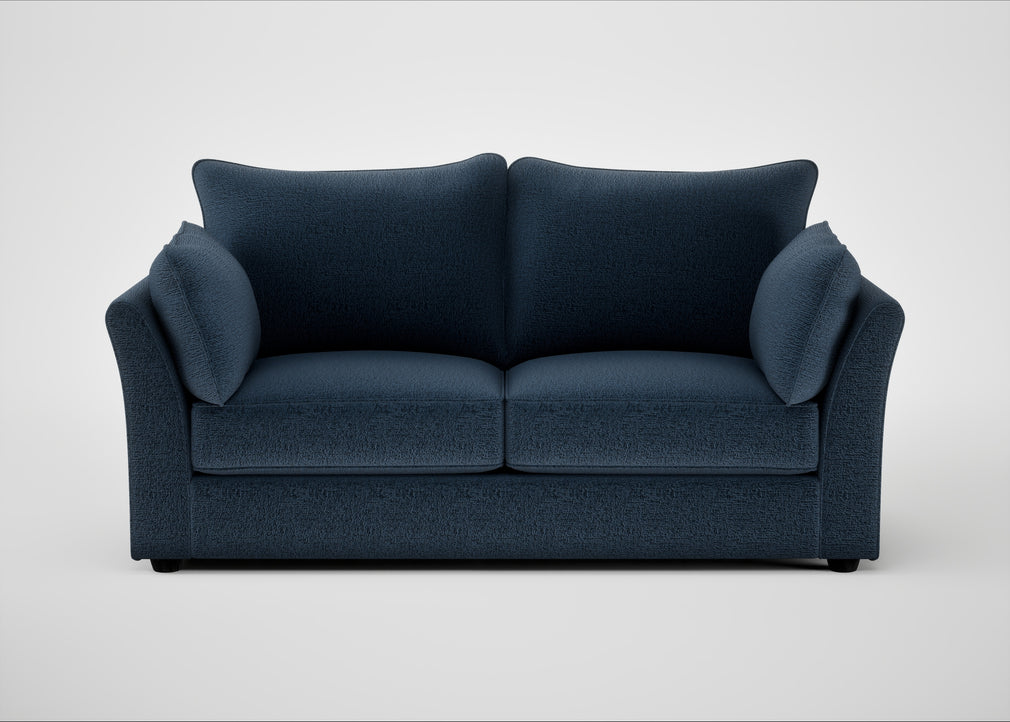 Tailor 3 Seater Sofa Boucle Velvet Space / Black