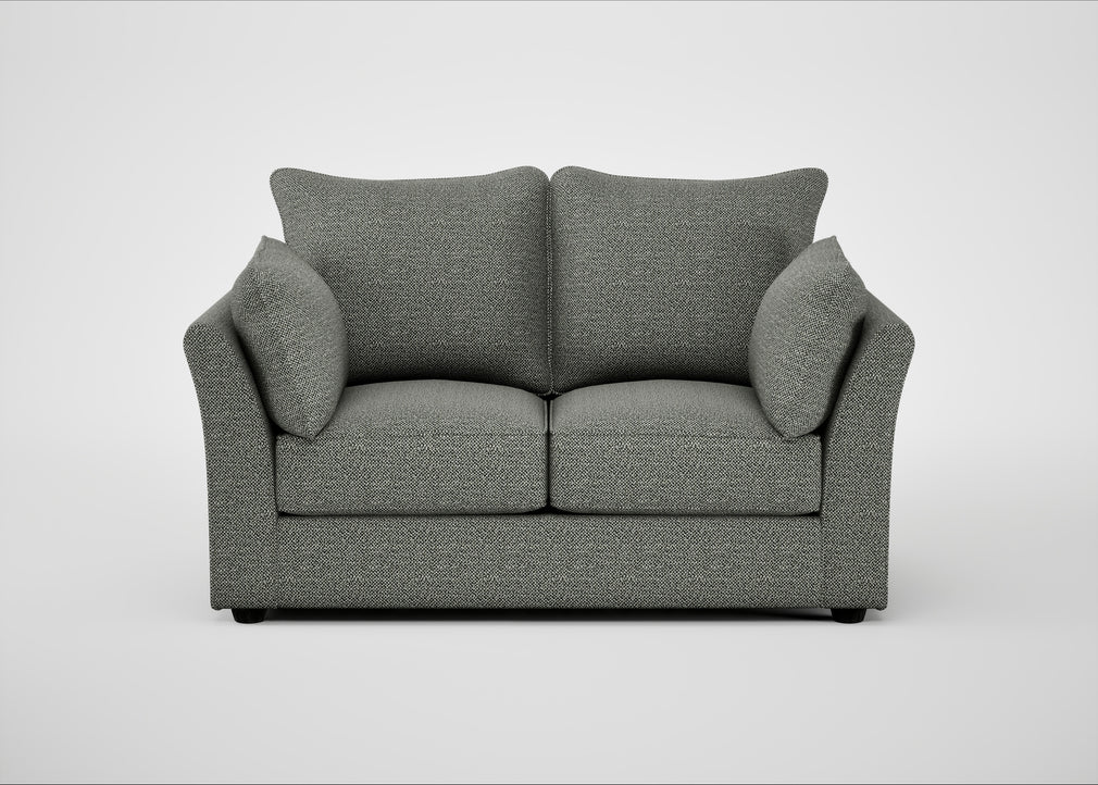 Tailor 2 Seater Sofa Boucle Tweed Lapis / Black