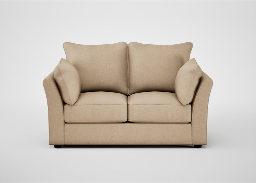 Tailor 2 Seater Sofa Capelo Linen-Cotton Bamboo / Black