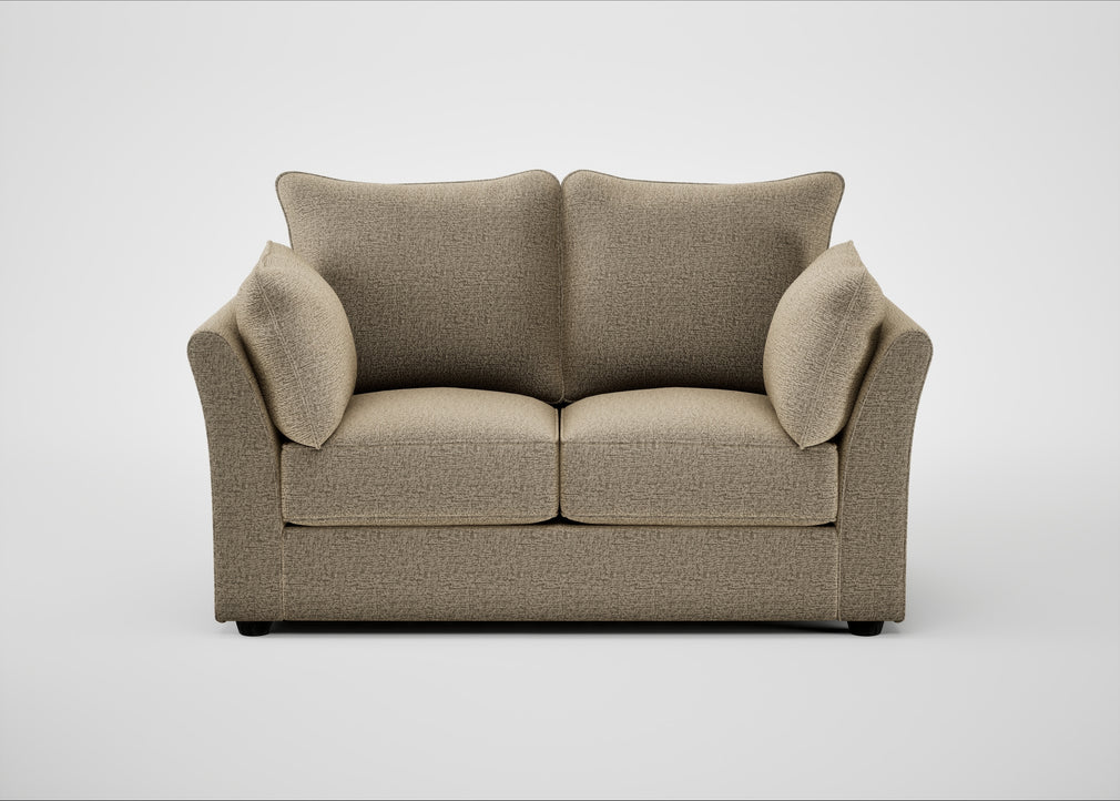 Tailor 2 Seater Sofa Boucle Velvet Rocky / Black