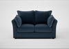 Tailor 2 Seater Sofa Boucle Velvet Space / Black